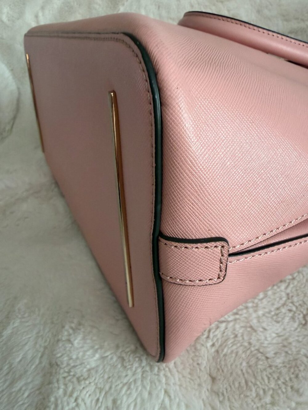 Tory Burch Robinson Open Dome Pink Leather Satchel Bag - Picture 11 of 16